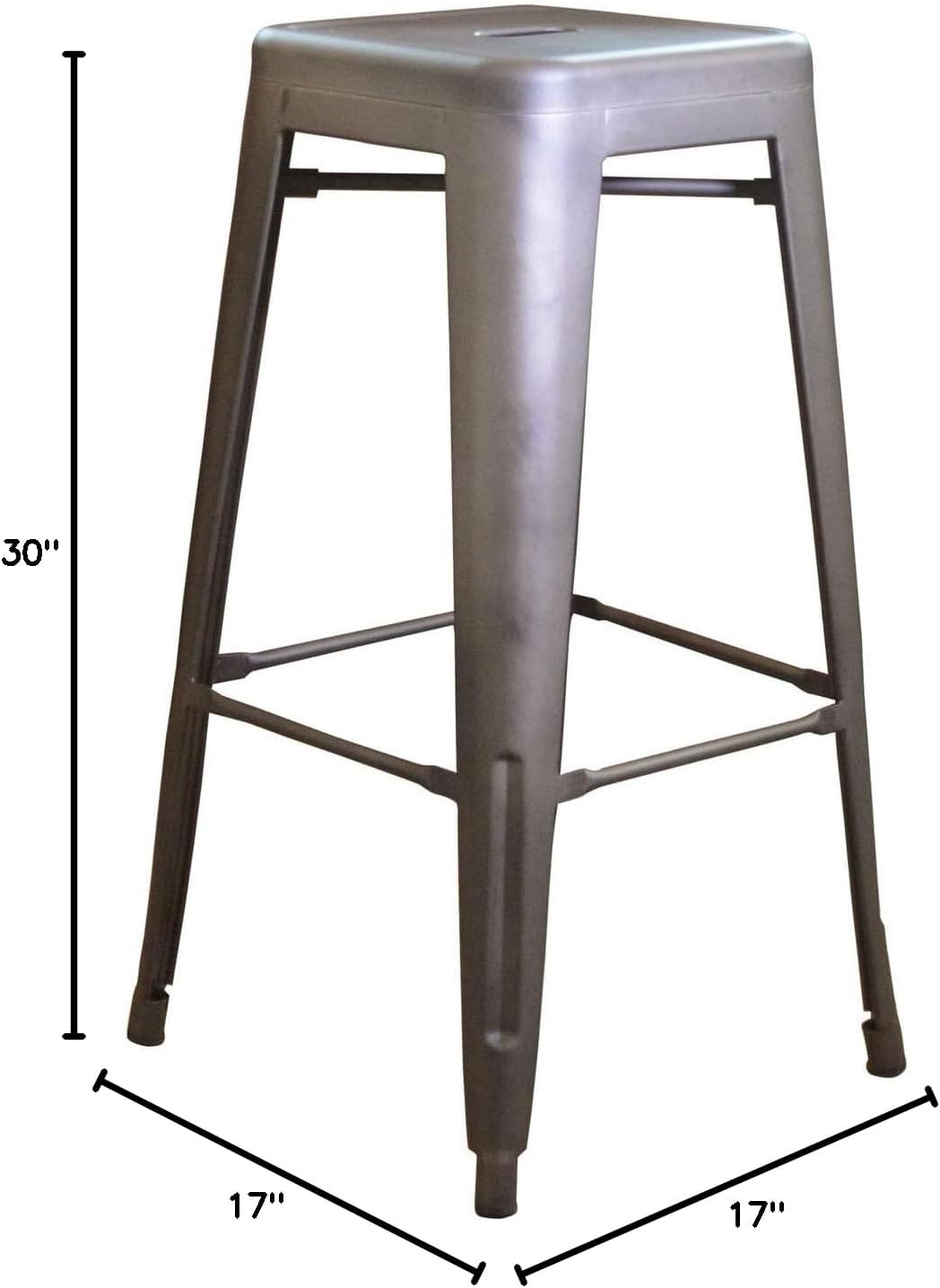 Buffalo Tools BSMETAL2PK 30" Loft Metal Barstool-2Pk