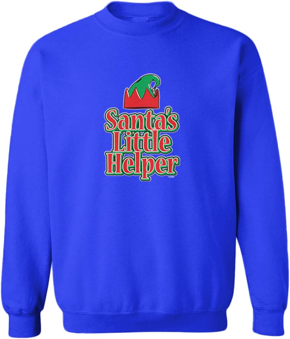 Tcombo Santa's Little Helper - Elf Christmas Youth Fleece Crewneck Sweater