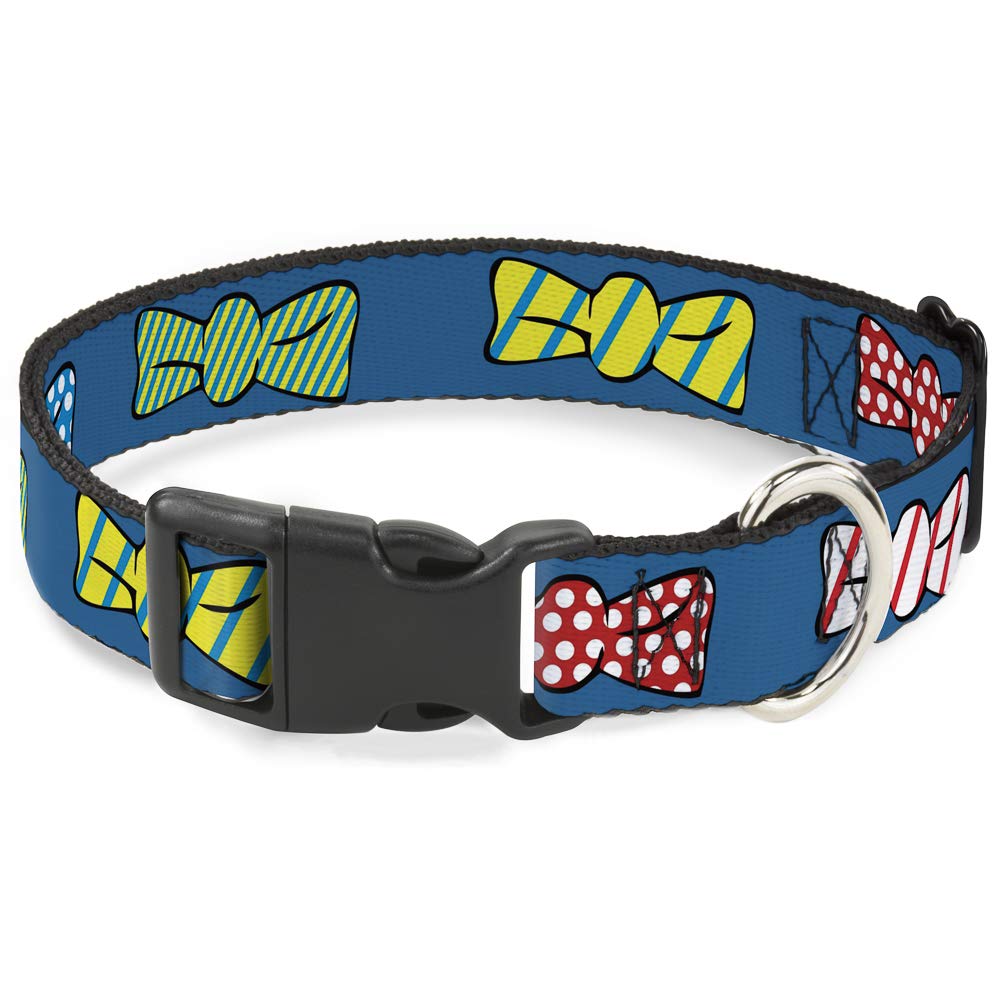 Nœud papillon bleu pour chien réglable qui ne glisse pas en balade