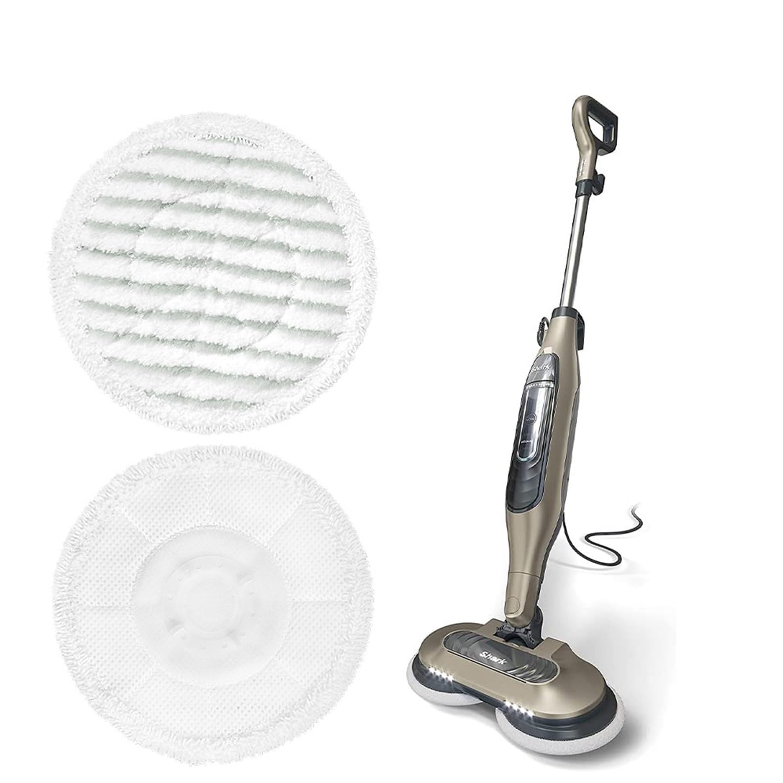8 Panni Di Ricambio Per Scopa A Vapore Shark Serie S7000 – In Microfibra, Compatibili Con S7001, S7000AMZ, Diametro 19 Cm
