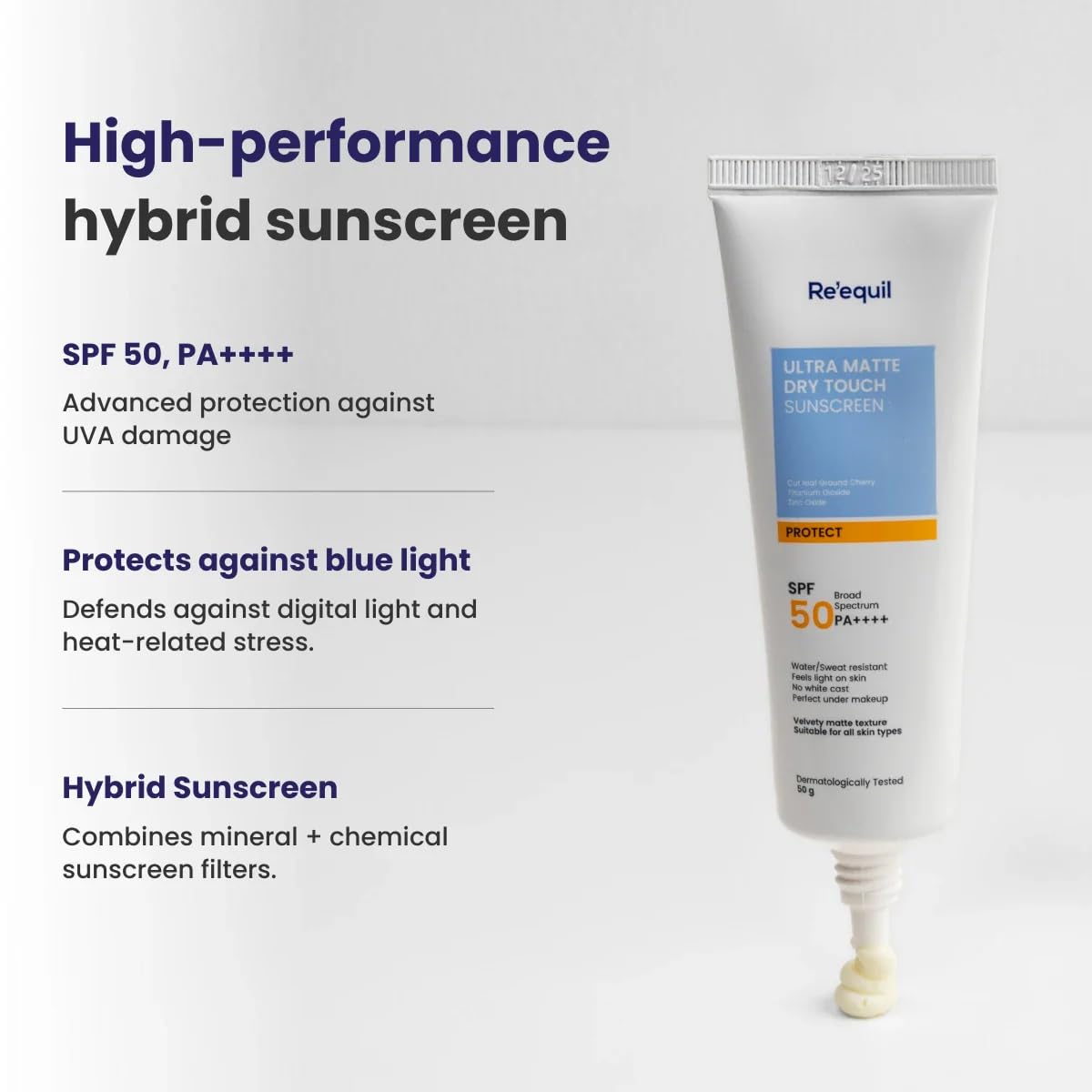 Re'equil The Retinol Starter Bundle (0.1% Retinol Night Cream 30gm, Ultra Matte Sunscreen 20gm, Ceramide & Hyaluronic Acid Moisturiser 100gm) - Image 7 thumbnail