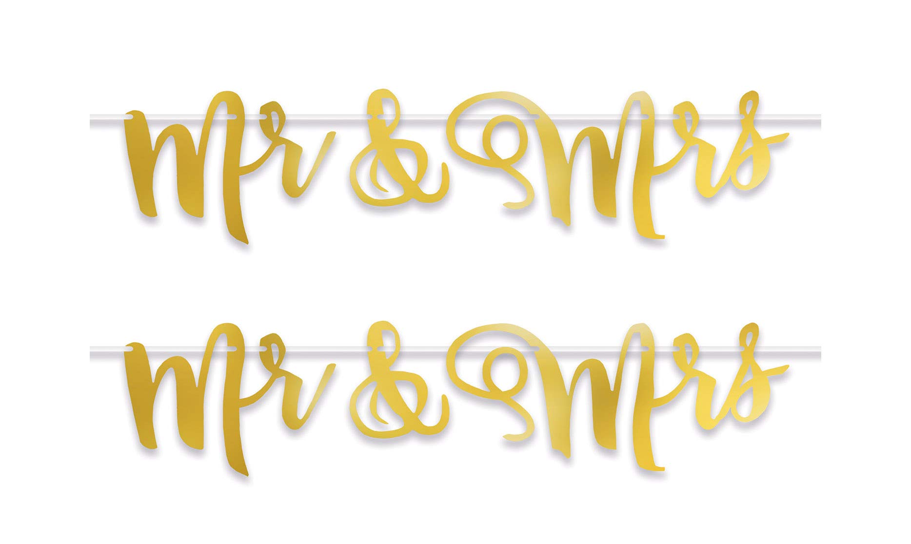 Feuille de papier pour guirlande dore Beistle 53480 en lot de 2 pieces pour decoration
