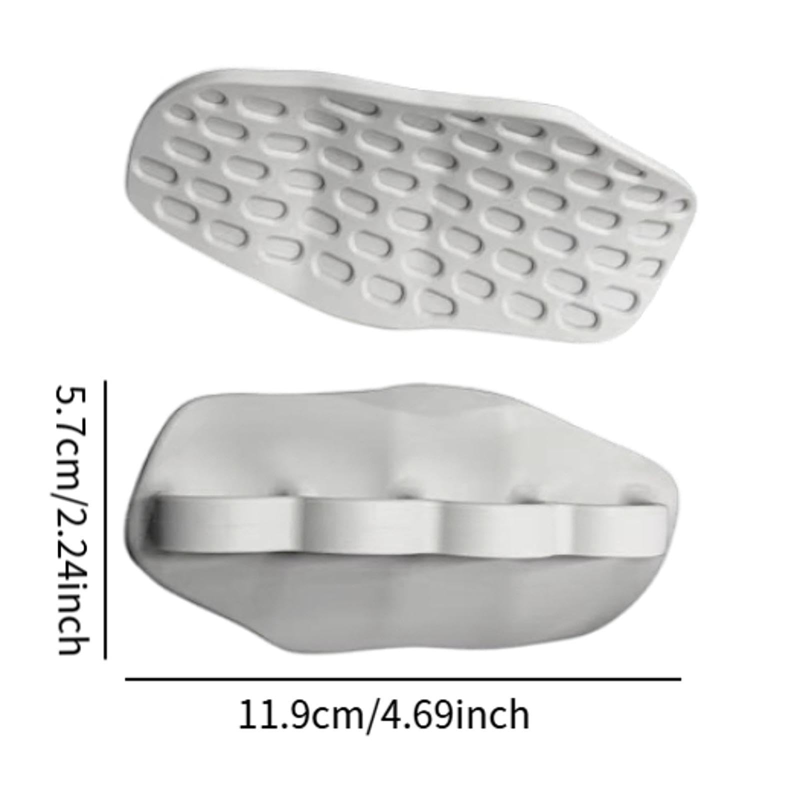 Vaveren 2Pcs Weight Lift Grips Gym Hand Grips Gripping Enhancers Anti Slip Hand Protection Lift Pads for Dumbbell Crosstraining, Gray