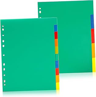 VILLFUL Guias 15 Peças Clipes Para Fichário Bloco De Notas Abas Bloco De Notas Etiqueta s Pp Fichário Divisores De Páginas Divisores De Arquivos Divisores De Índice Divisores
