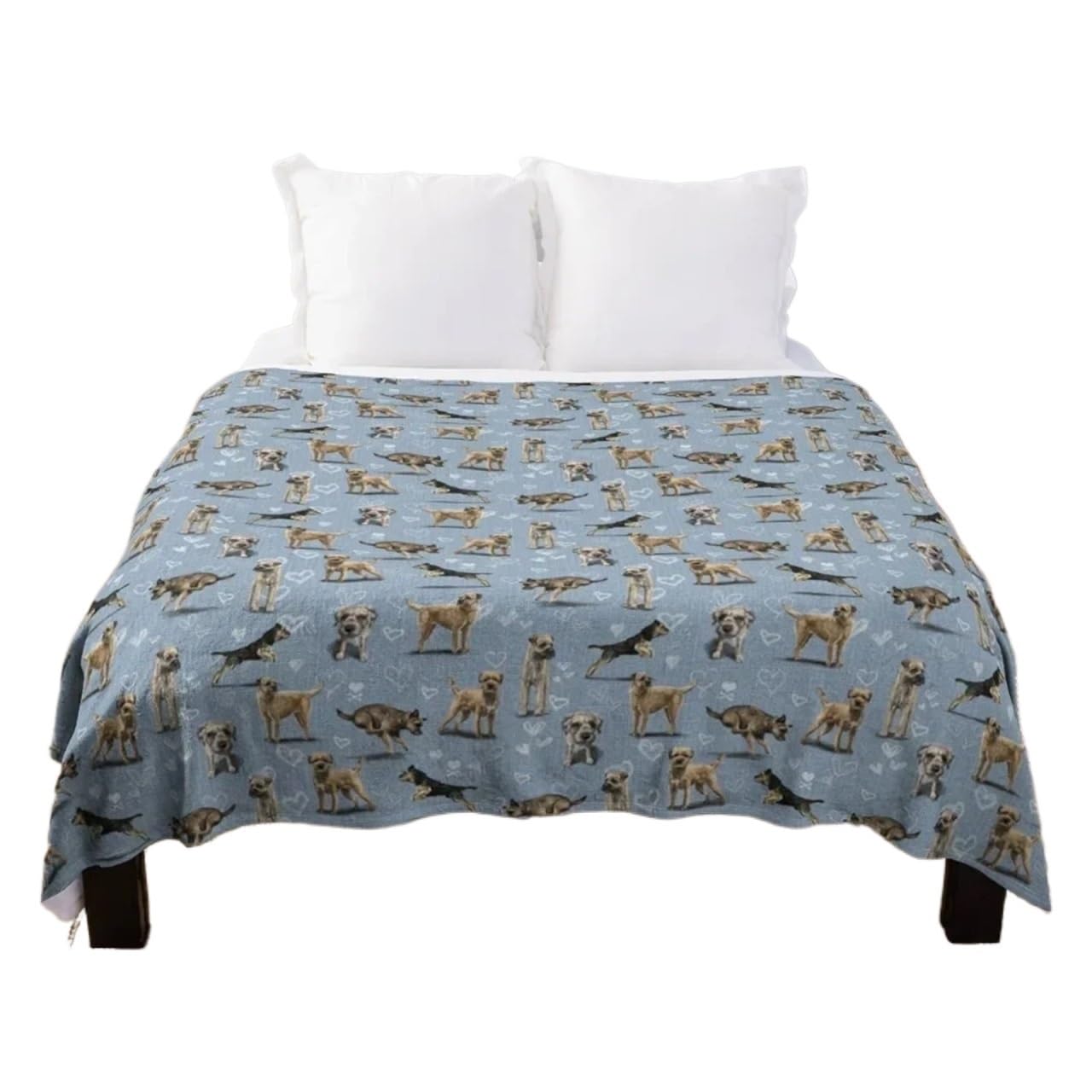 LUNMENGCC The Border Terrier Dogs Throw Blanket Throw Thin Bed Covers Warm Winter Plaid on The Sofa Blankets