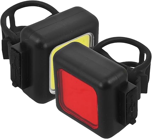 VANZACK Bicycle Light Set Compact Off-Road Bike Front Headlight Rear Tail Light USB Rechargeable Waterproof for Outdoor Cycling