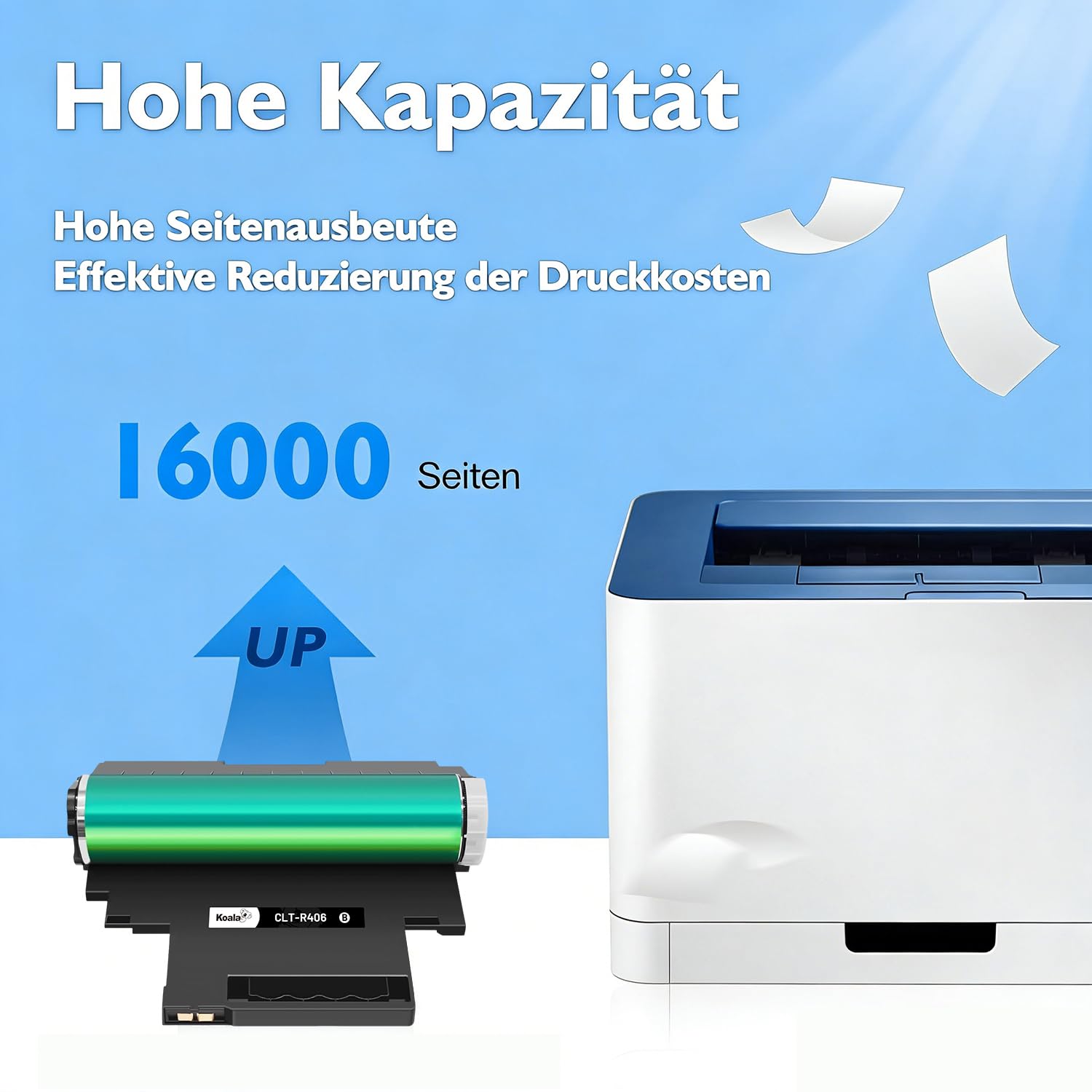 Koala R406S CLT-R406S Compatibile Tamburo per Samsung Xpress SL-C410W SL-C430 SL-C430W SL-C460FW SL-C480 SL-C480W SL-C480FN SL-C480FW SC-C482 SL-C482W SL-C482FW SL-C432 CLT-R406 (1 Pack)