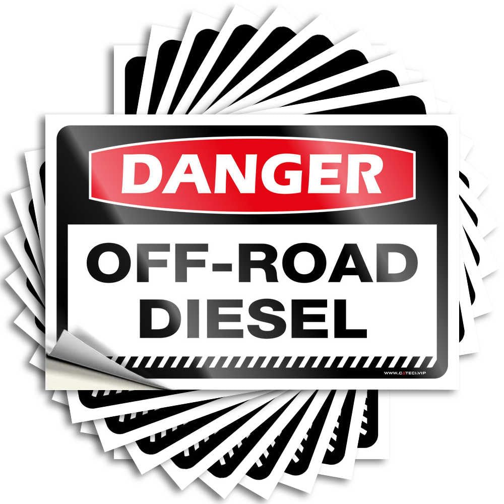 Tattoo - Cute Laptop Danger Off-Road Diesel for Absorbing Camping Decor for Camper(8X12CM)