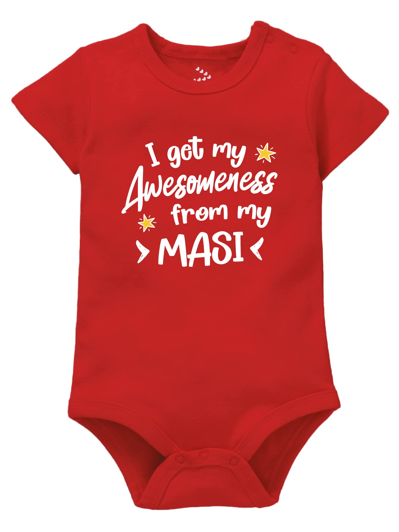 Zeezeezoo I Get My Awesomeness from Masi Baby Clothes, Maasi's Gift for Infants, New Born Onesie Dress