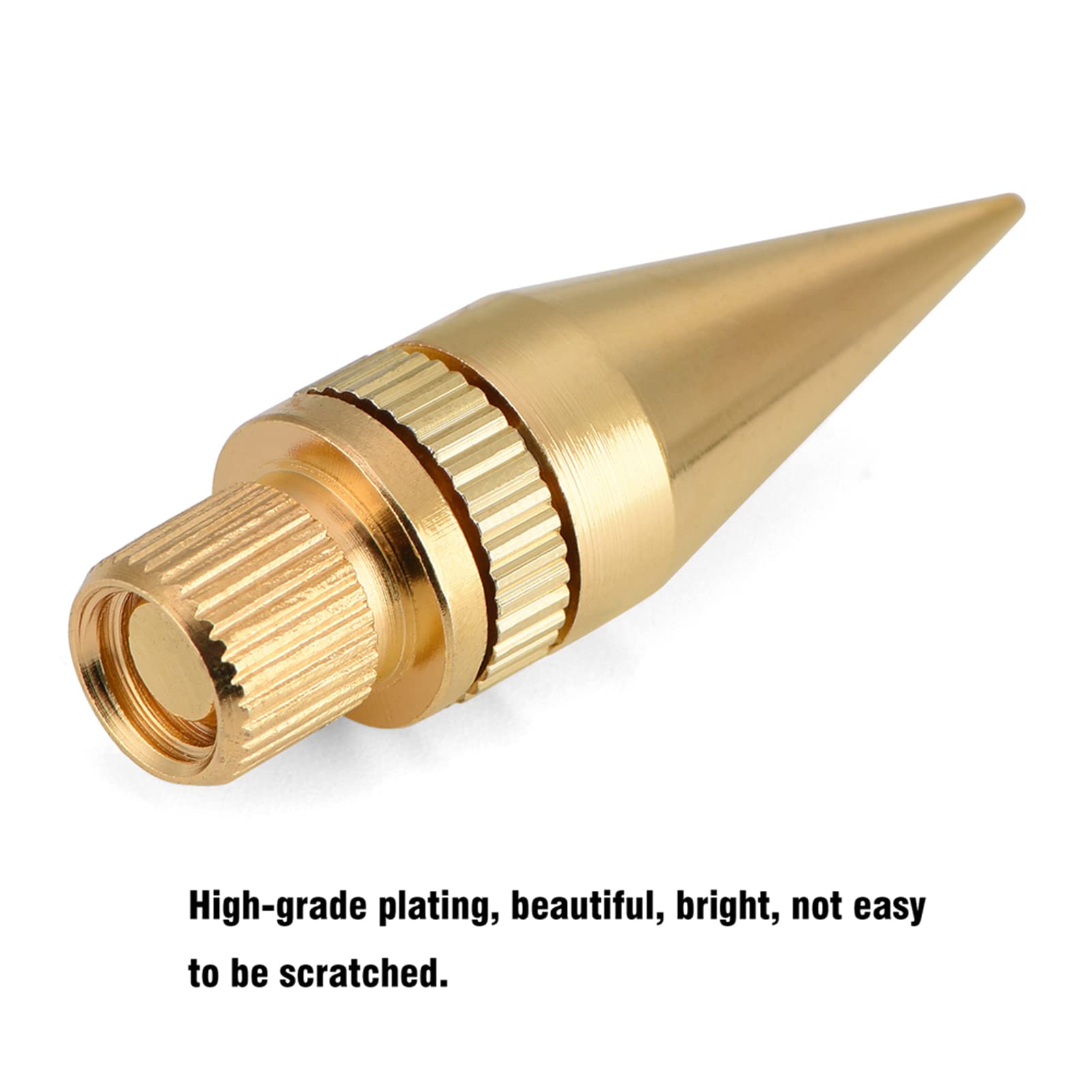 M6 Pied de haut-parleur réglable 11 × 8 × 2 8 paires de 6 x 36 mm en cuivre avec piquet d'isolation pour haut-parleur
