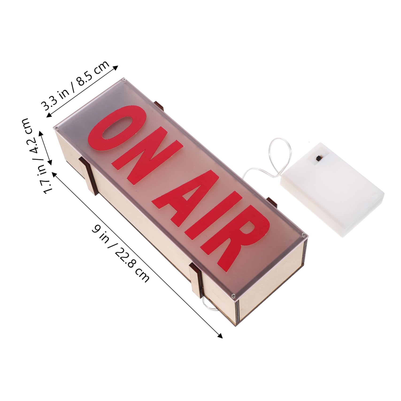 Homoyoyo Led-licht On-air-neonlicht Lichtzeichen Aufnehmen Led-schilderleuchte Für Das Büro Heimschild Lichter Für Die Raumdekoration On-air-leuchtreklame Buchstabenlicht Glühen Massivholz