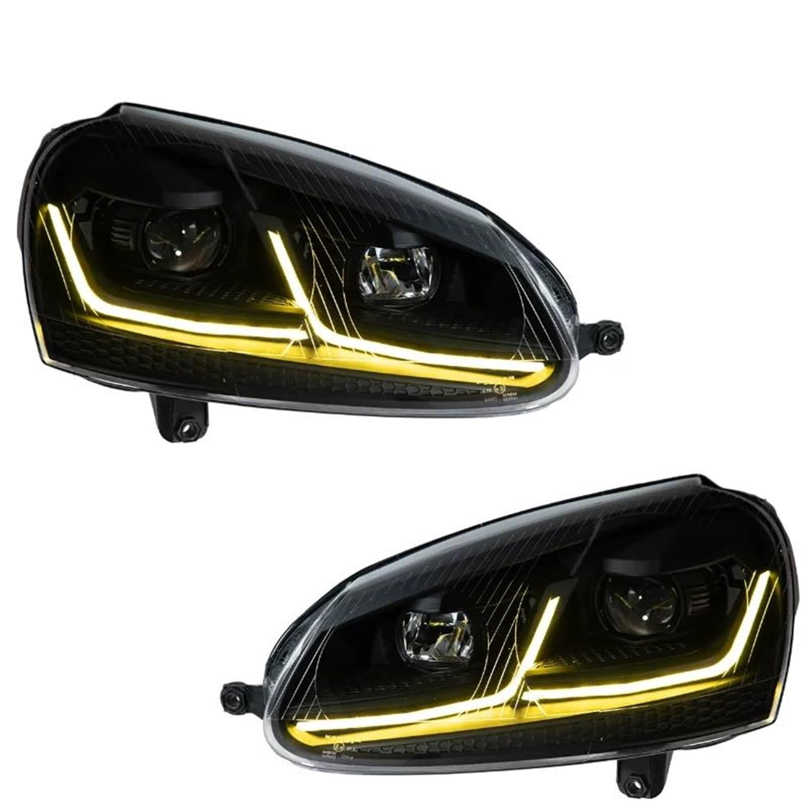 Auto Luci Faro Per VW Per Golf 5 MK5 2003-2011 | Testa Della Lampada Led Fendinebbia DRL Hella Tuning Luce Accessori(Guidatore mancino)