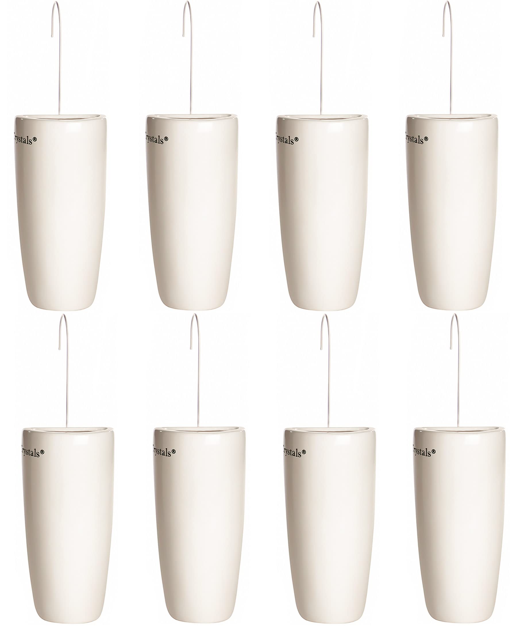 Ceramic Radiator Humidifier - Set of 8 Hanging Humidity Control with Hanging Hooks Air Moisture for Home Storage Heater Air Moisturiser by Crystals®