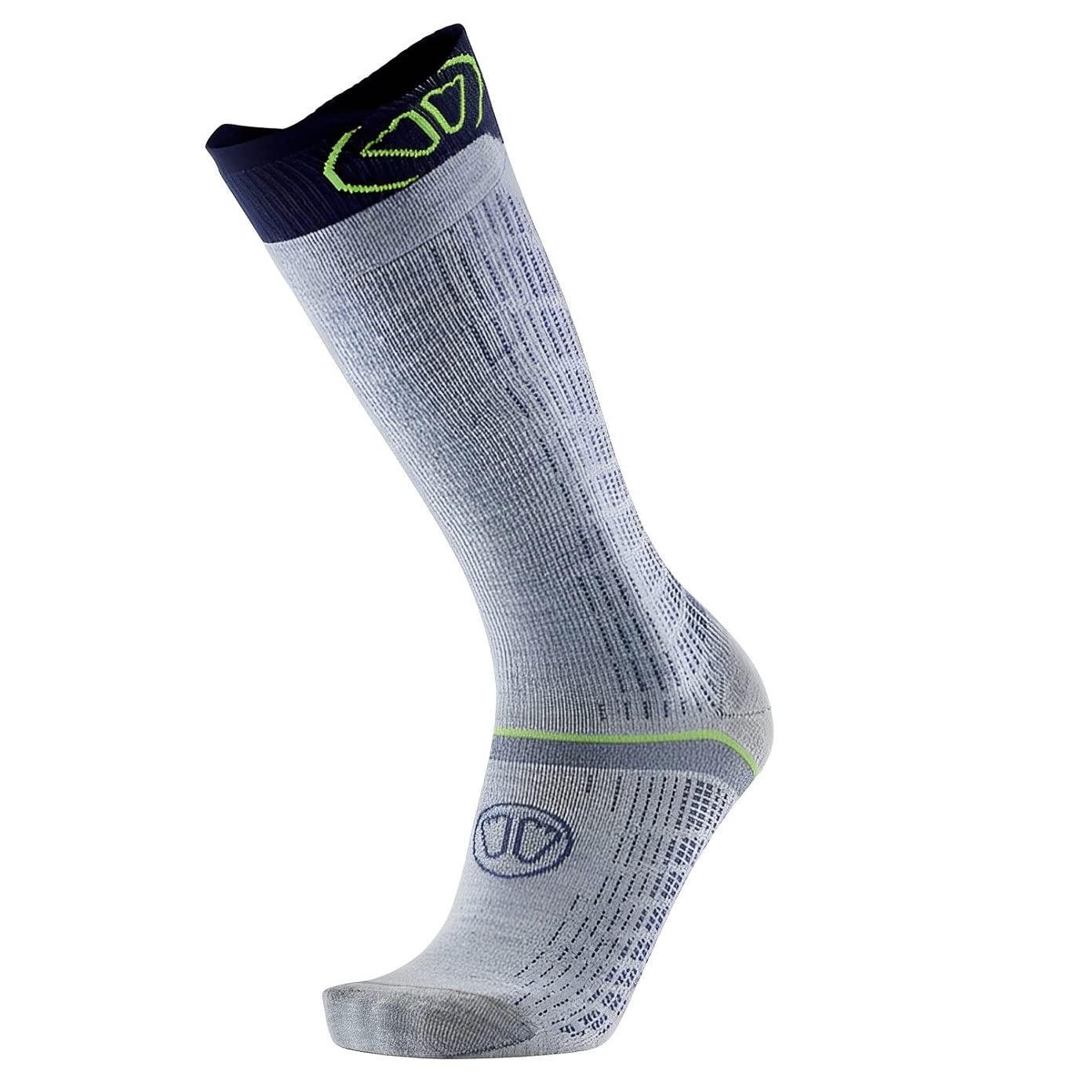 Sidas Chaussettes de Ski Merino pour homme et femme, Ski Merino Performance, Zone de Protection au Tibia, Confort et Respirabilité optimale