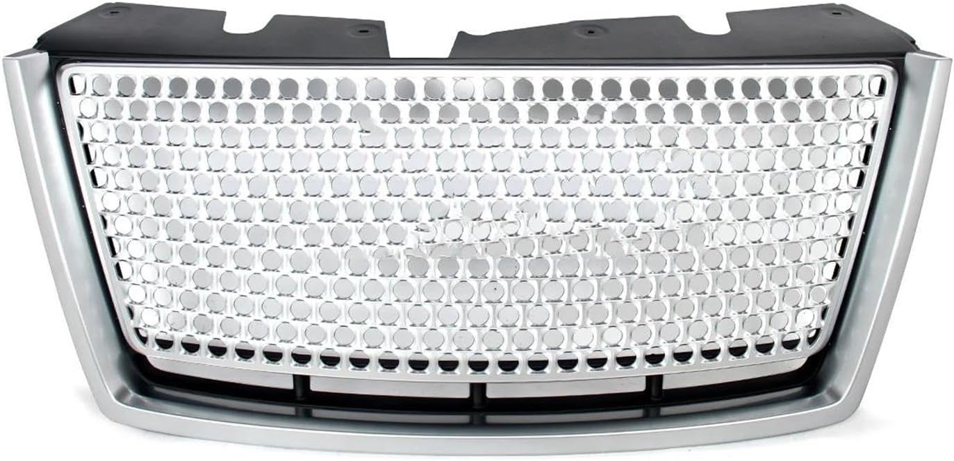 Front Kidney Grille For GMC For Terrain 2010-2015 For Denali Style Front Bumper Upper Grille Radiator Center Honeycomb Mesh(فضة)