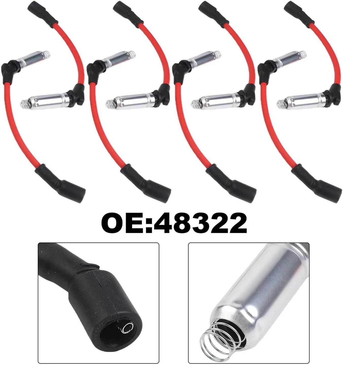 Improve Fuel Economy Ignition Wires Voltage Optimize Engine Performance Car Upgrade Efficiency(10mm)