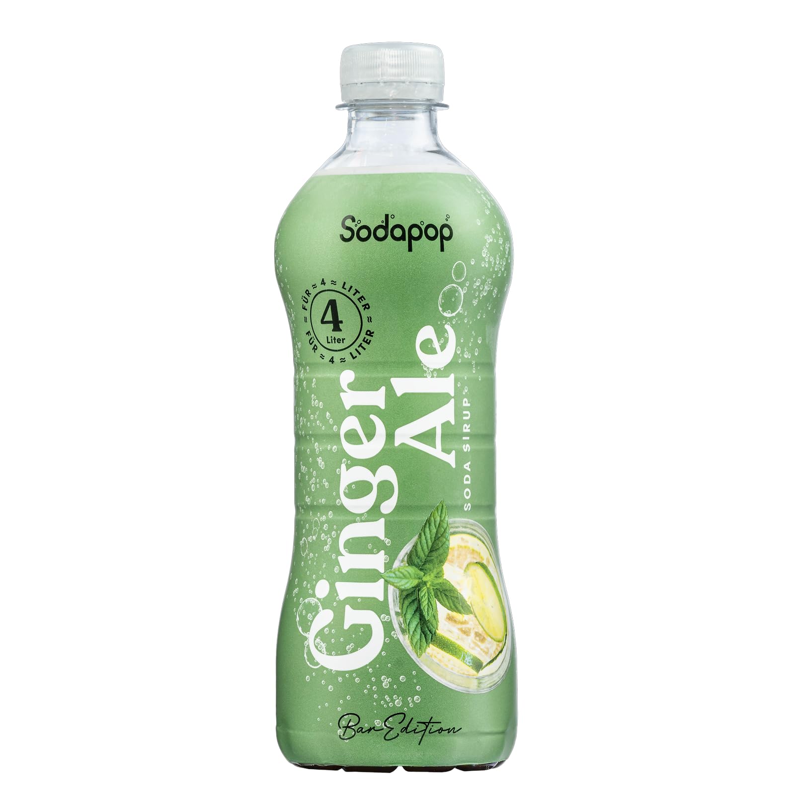 Sodapop Sirup Ginger Ale, Bar Edition, 500ml, für bis zu 4 Liter Fertiggetränk, perfekt zum Mixen von Cocktails und Longdrinks