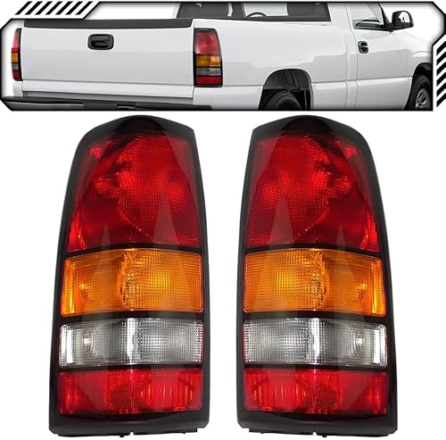 EPIC LIGHTING Conjunto de luces traseras de repuesto estilo OE compatibles con Sierra 2004-2007 GM2800177 GM2801177 15844159 15844158 Par de lados