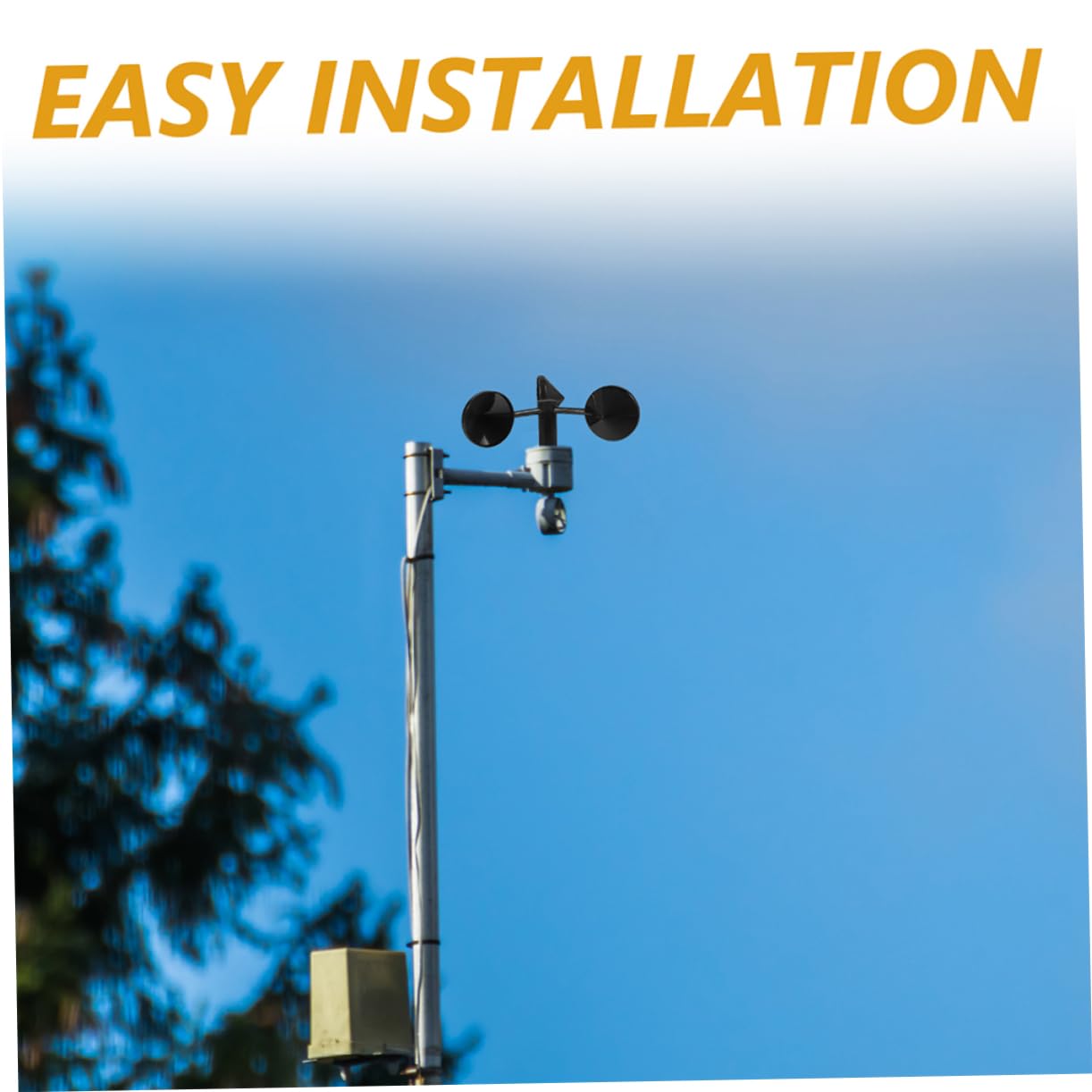 BESPORTBLE Sets Outdoor Wind Speed Meter Tool Anemometer Wind Speed Sensor Cup Easy Install Carry for Air Flow Monitoring Pcs