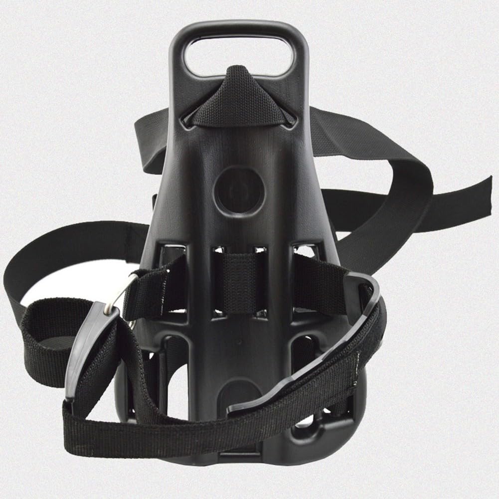 Verstellbarer Tauchflaschenhalter für Rucksäcke (7-12 l Sauerstoffflaschen), hochfestes Nylon, sichere Halterung für Freizeit- und Berufstaucher, Schwarz