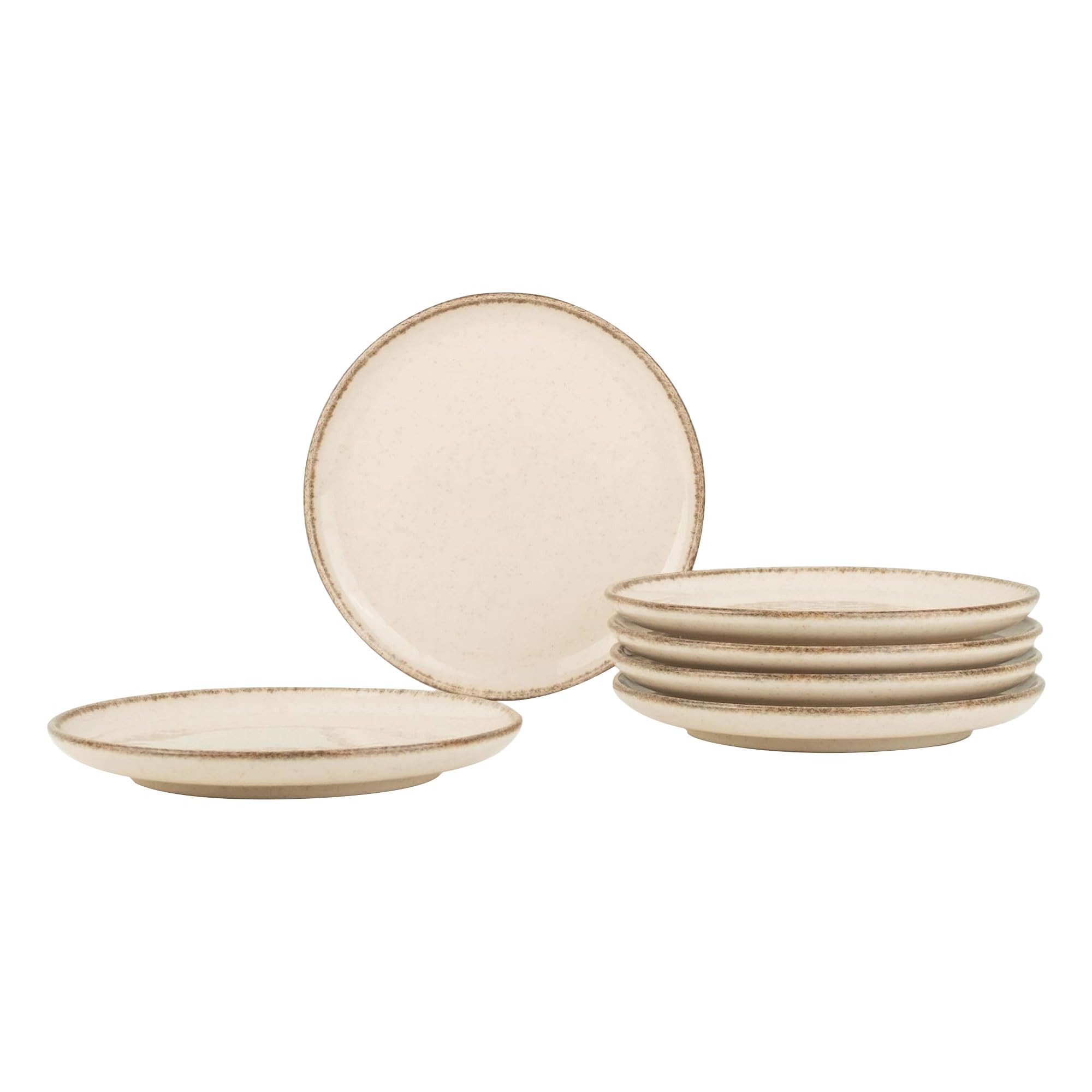 Kütahya Porselen Moderna 6 Parça 15cm Pasta Tabağı Tarçın