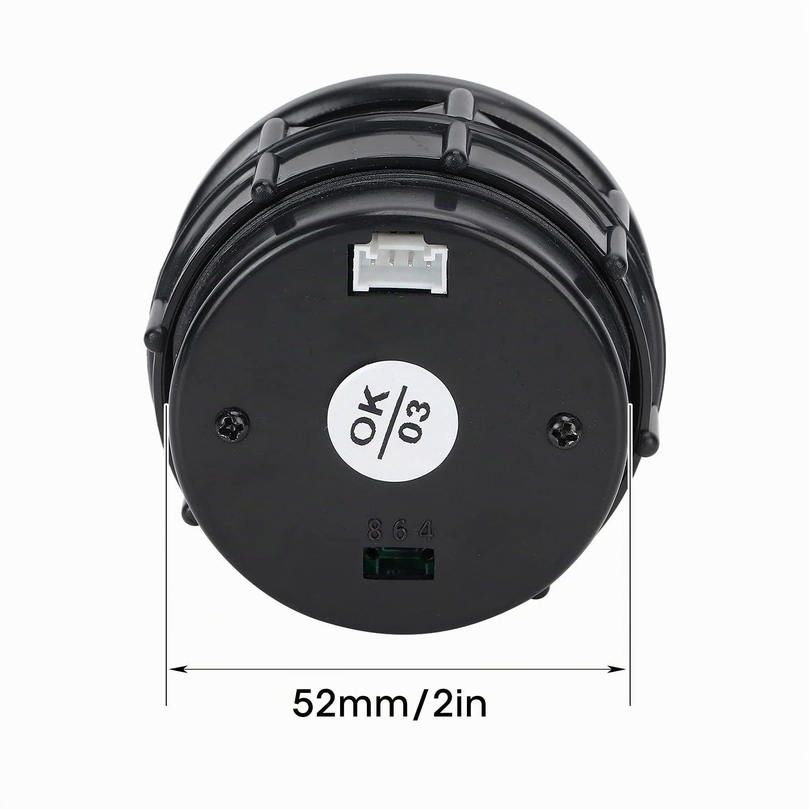 KIMISS Kit de Jauge de Rapport de Carburant D'air AFR, Jauge de Rapport de Carburant D'air de Voiture de 52 Mm LED Bleu Numérique pour Véhicule à Essence 12 V 4/6/8 Cylindres