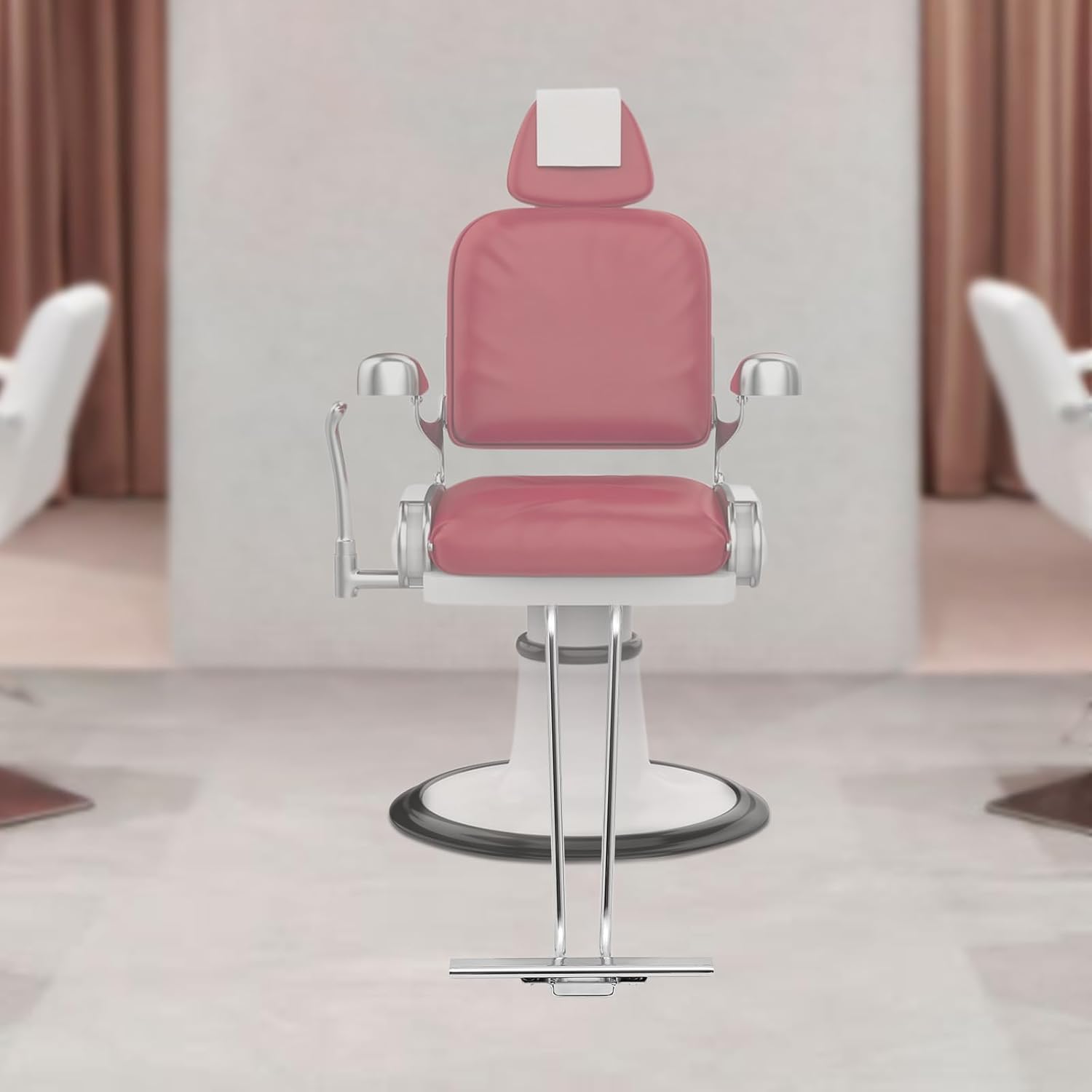 YIYIBYUS Salon Chair Pedal Adjustable Salon Chair Foot Rest Universal Salon Chair footrest Replacement Barbers Chair Leg Pad for Hydraulic Barber Chair Styling Salon Beauty