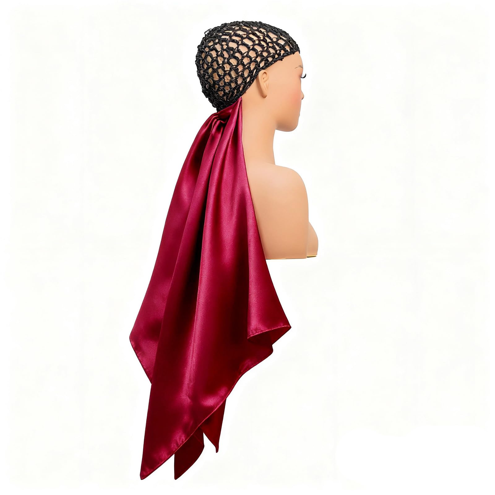 Amazon.com: ROSEBONY Wrap Cap Hair Net with Scarf, Heatless Silk