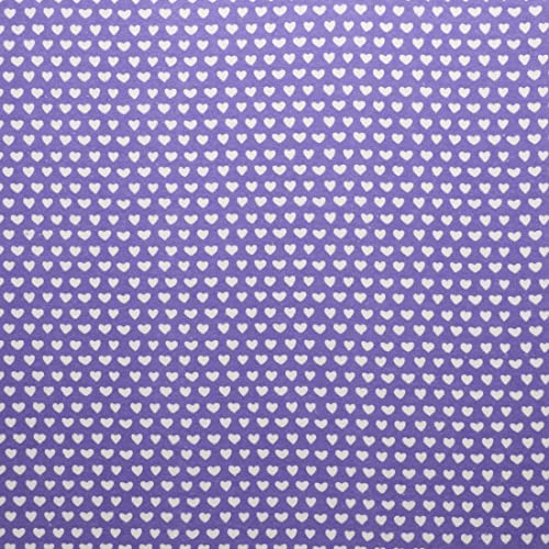 Luxurious Purple Heart Flannel Fabric – Perfect for Quilting and Crafting by the Yard