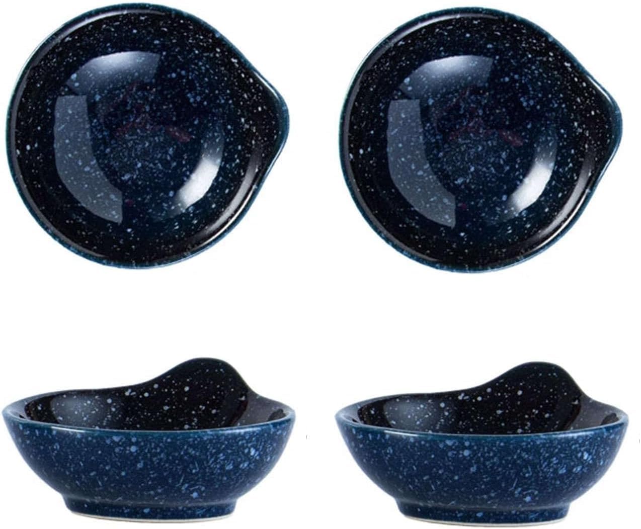 Saucenschalen for Dippen, Dip-Saucenschalen, 4 Zoll kleine Dip-Saucenschalen, for Tomatensauce, Soja, Essig(Starry Sky)