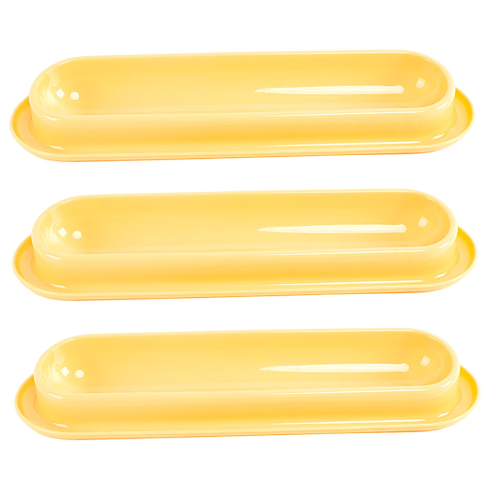 Bols de nourriture pour chats : lot de 3 assiettes plates antidérapantes pour intérieur