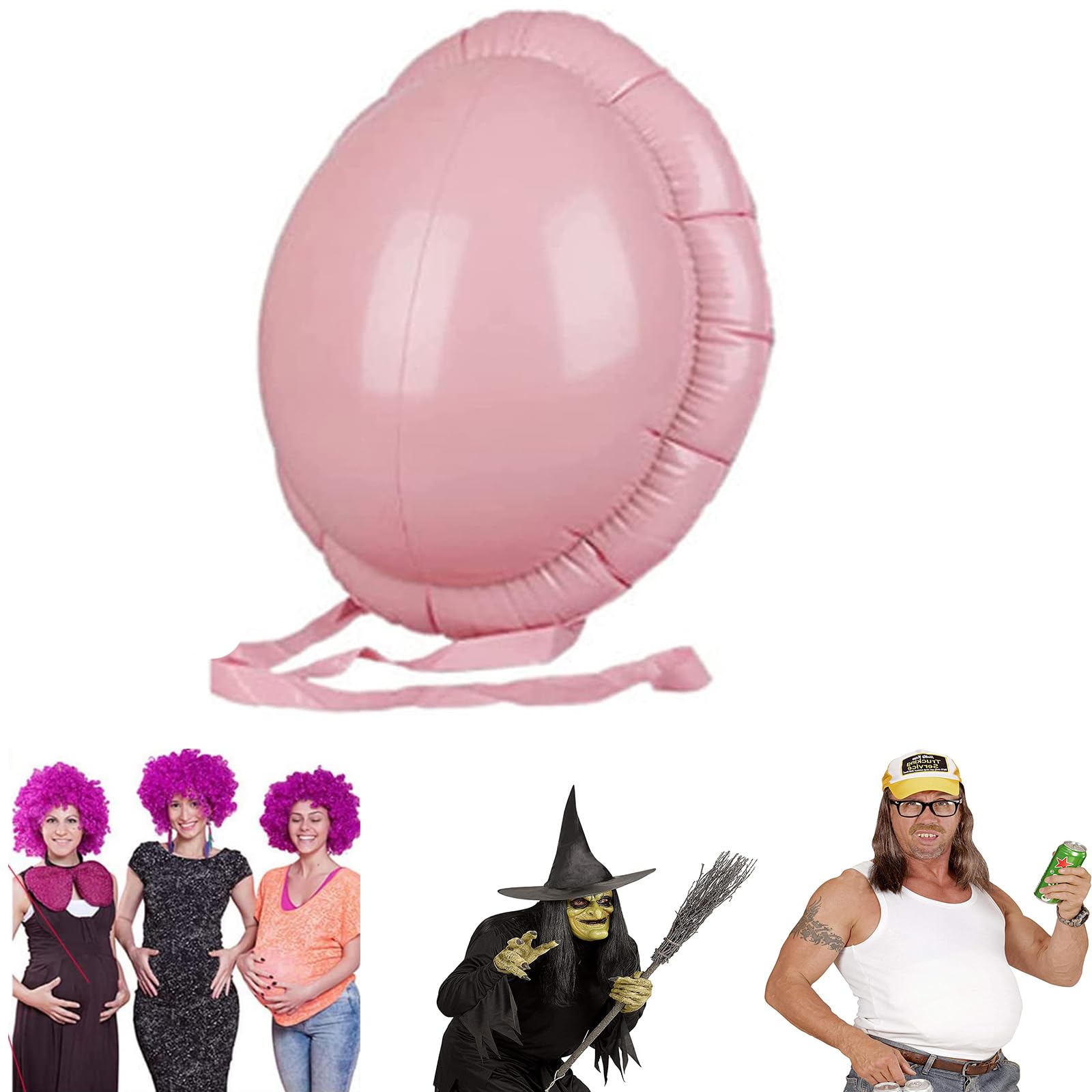 1 PCS Christmas Santa Big Belly Santa Claus Belly Fake Belly Inflatable Belly Fake Pregnancy Belly Cosplay Belly Claus Belly for Christmas Belly Stuffer Fat Suit Padding Cosplay