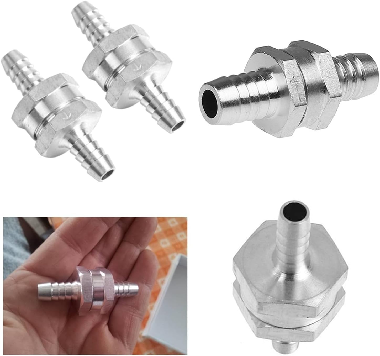 Fuel Non Return Check Valve Personal Car Diesel Outdoor Parts Fuel Non Return Accessories(6mm)