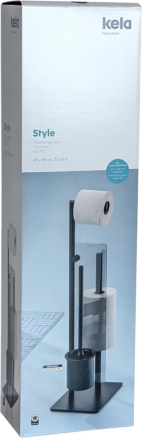 KELA 22499 Toilet Brush & Paper Stand