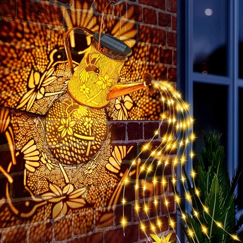 Solar Watering Can Lights,Hummingbird Gifts for Women Mom Grandma Birthday, Large Hanging Solar Lantern Waterproof Outdoor Garden Decorations for Yard Porch Landscape Patio Pathway - Image 3