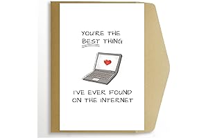 Funny Anniversary Card for Him, Romantic Online Dating Greeting Card, Online Valentines Day Card