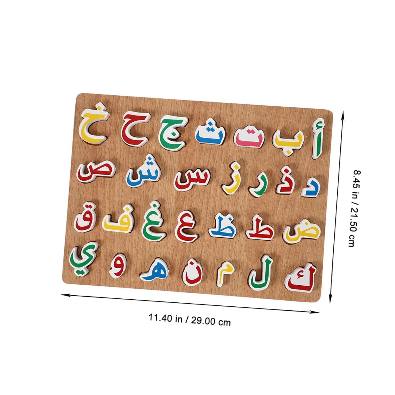 Puzzle in Legno 2 Set, Gioco Educativo per Bambini | Alfabeto Orientale, Presa Semplice e Bordi Lisci, Adatto a Scuola e Insegnamento Domestico