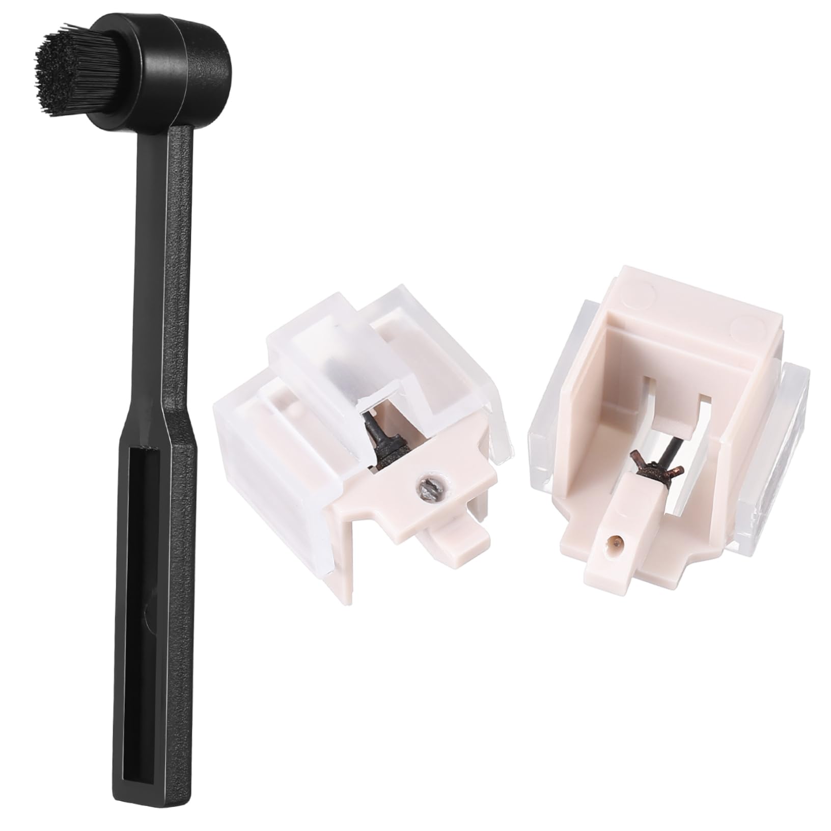 1set Ricambi Per Puntina Di Giradischi Con Spazzola Di Pulizia Puntina Sostitutiva Per Turntable Facile Installazione e Suono