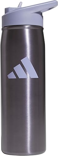 Miniatura 7 de adidas Stainless Steel Metal Water Bottle 20 oz (600 mL) Straw Lid Preloved Teal Green/Powder Teal Green,3 Bar Toss Negro-Rosa Claro/Negro/Rosa