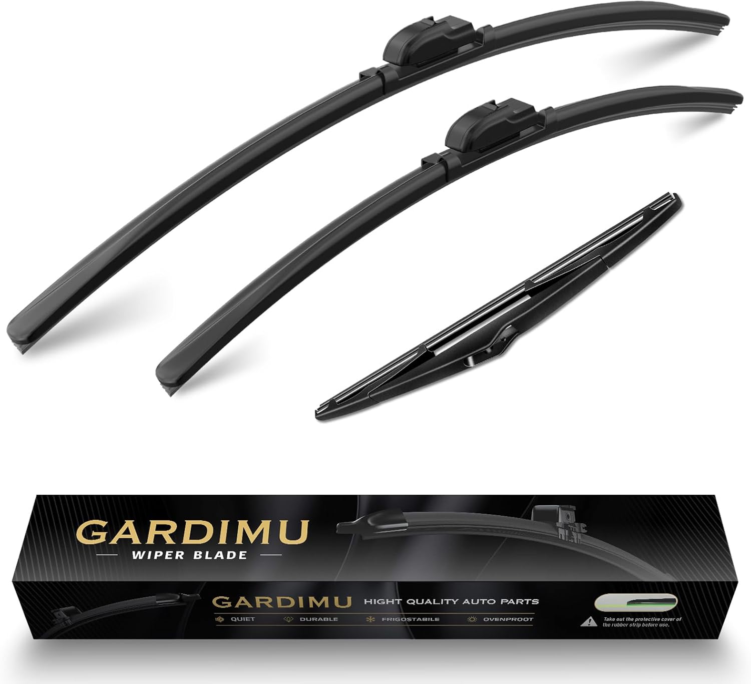 Front and Rear Windshield Wiper Blades, 3 Pcs Front and Back Windshield Wipers Blades Replacement for Kia Seltos 2021-2025, Car Window Wiper Blades for Seltos 2021 2022 2023 2024 2025