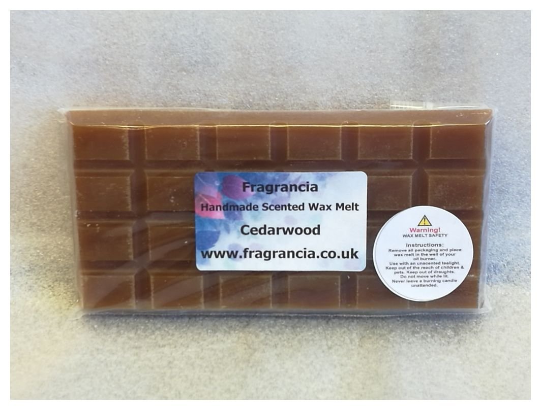 Fragrancia A Single Handmade Highly Scented Wax Melt Bar (Fragrances A - M) (Cedarwood)