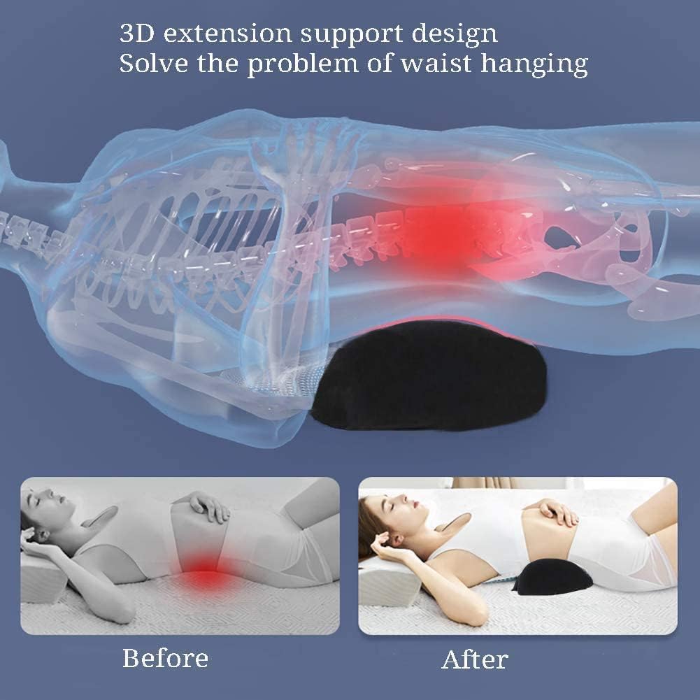 araami - Your Comfort Partner Back Traction Lumbar Stretcher for Upper & Lower Muscle Pain Relief, Lumbar Support, Sciatica Nerve, Spinal Stenosis, Posture Correction (18 x 11 x 5 (3.1) 4