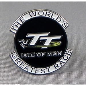 Metalen glazuur Pin Badge Biker Isle of Man TT Grootste Bike Race