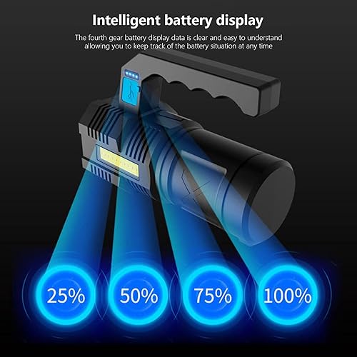 Miniatura 5 de Linterna de alto brillo 4led reflector al aire libre USB linterna portátil luces fuertes luz lateral senderismo al aire libre tienda de campaña