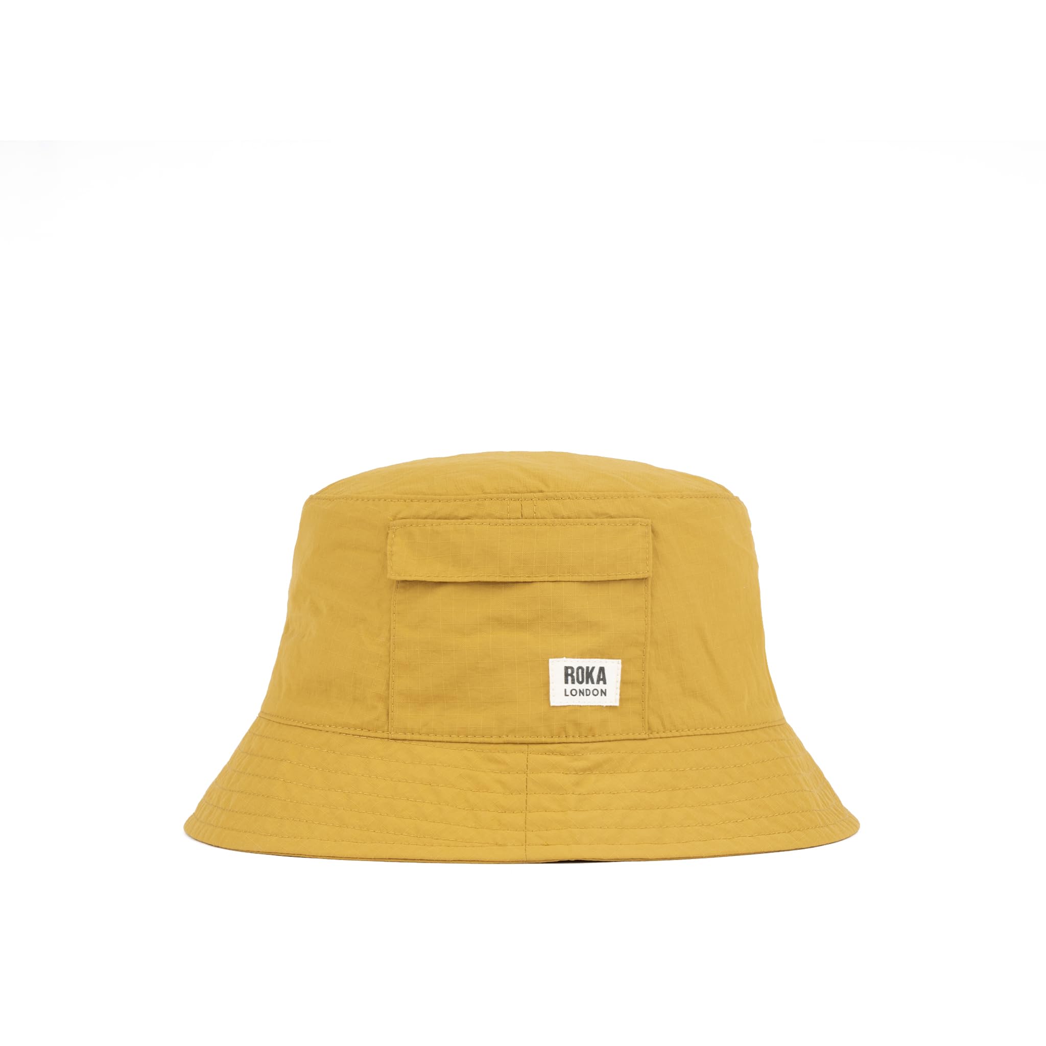 ROKA London Bedford Recycled Nylon Hat with Chin Cord (UK, Alpha, One Size, Corn)