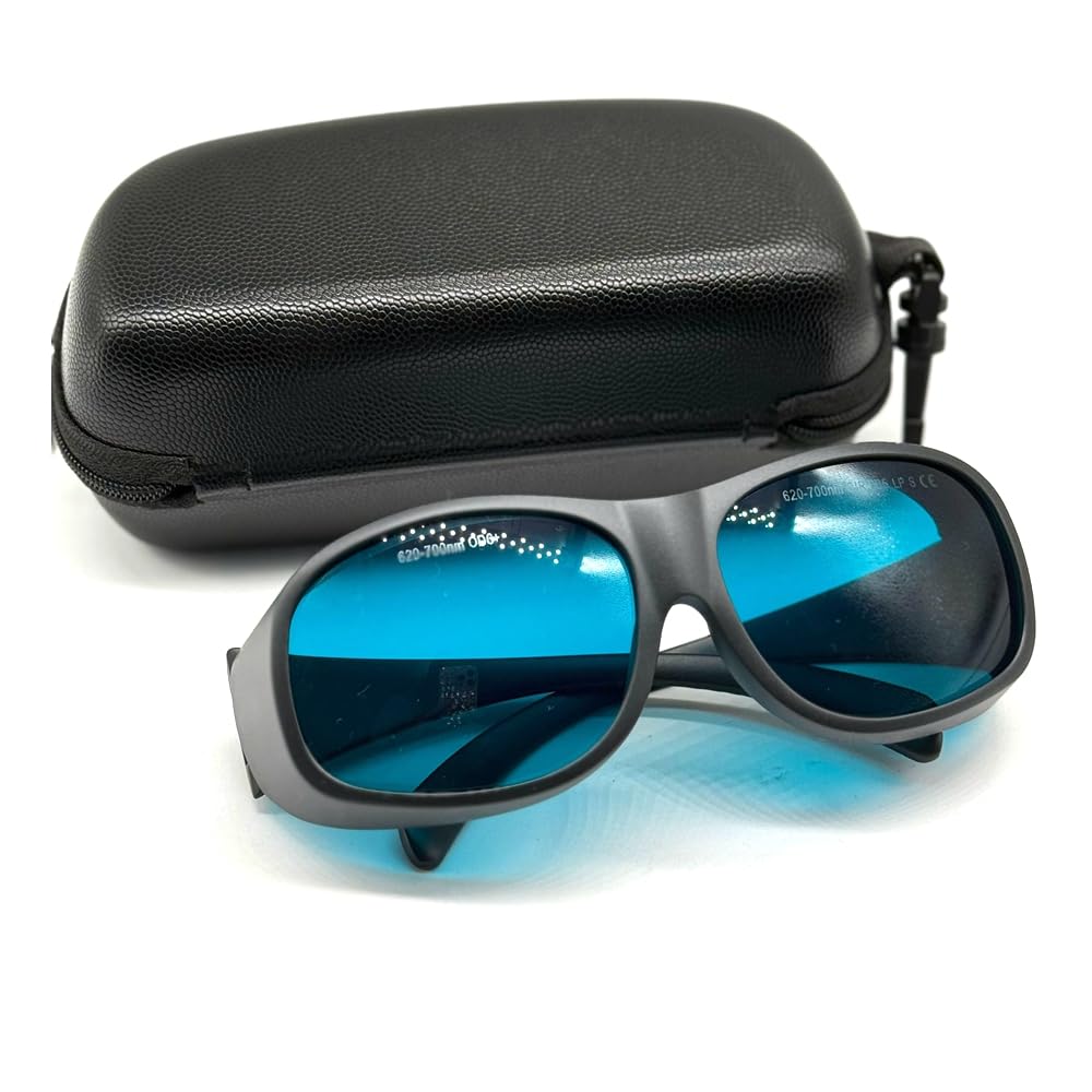 OD6+ Laserschutzbrille, 620-700 nm, Rot, 648/650/660/694 nm