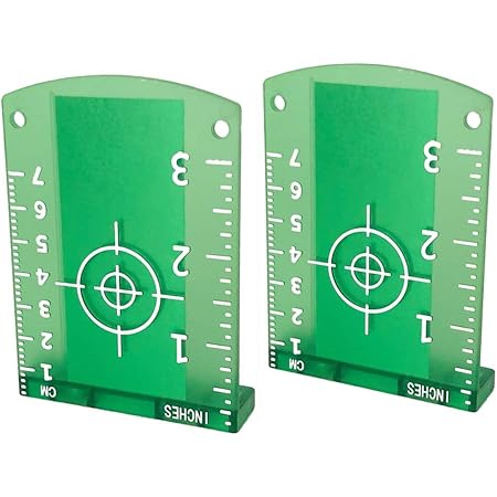 Green Magnetic Laser Target Plate 2pcs High Visibility For Leveling