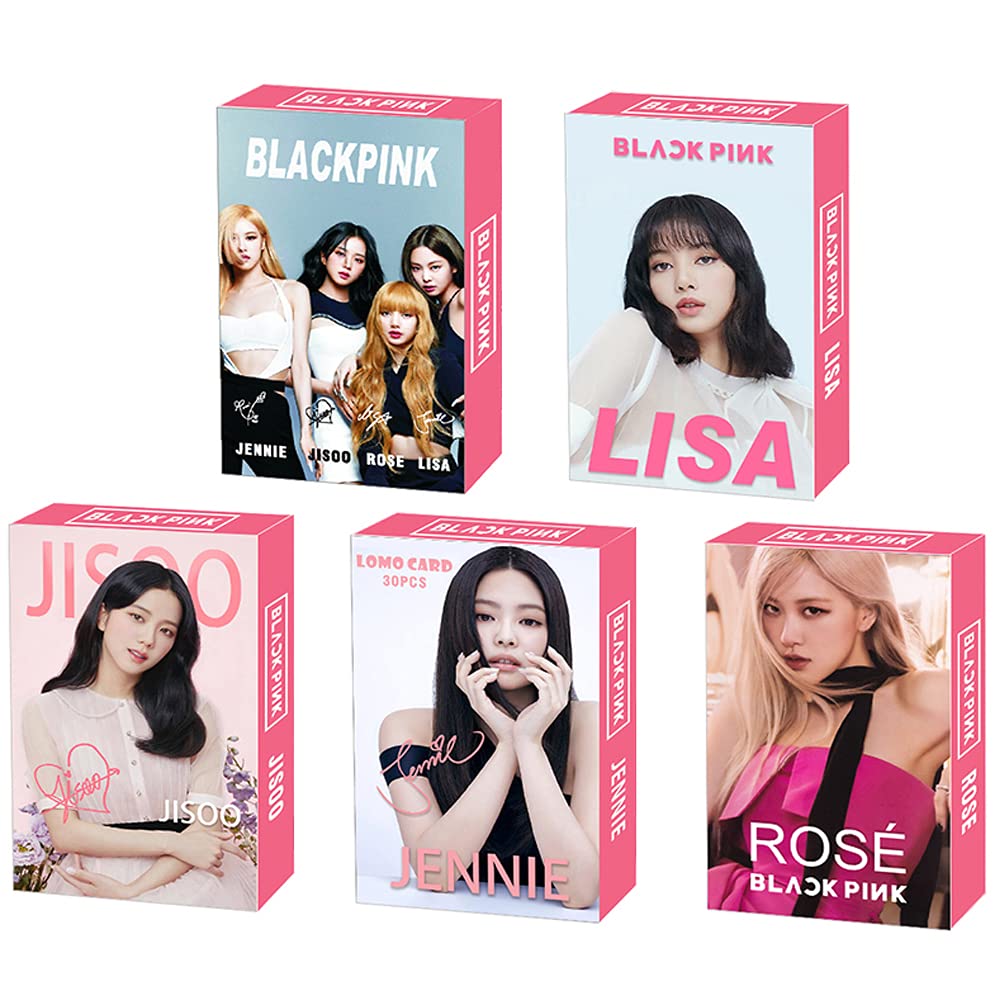 BLACKPINK タレントカード 4枚セット 4 Pack / 120 Pcs Pcs Kpop BLACKPINK Lomo Card Photocards with