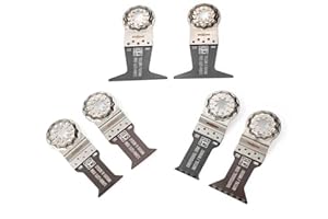 FEIN Multitool Saw Blade Best of E-Cut SL Starlock Plunge-Cut Saw Blades Oscillating Quick Release Saw Blades For Metal & Wood Suitable For Ryobi, Milwaukee, Bosch, Dewalt, Rockwell, Makita and More