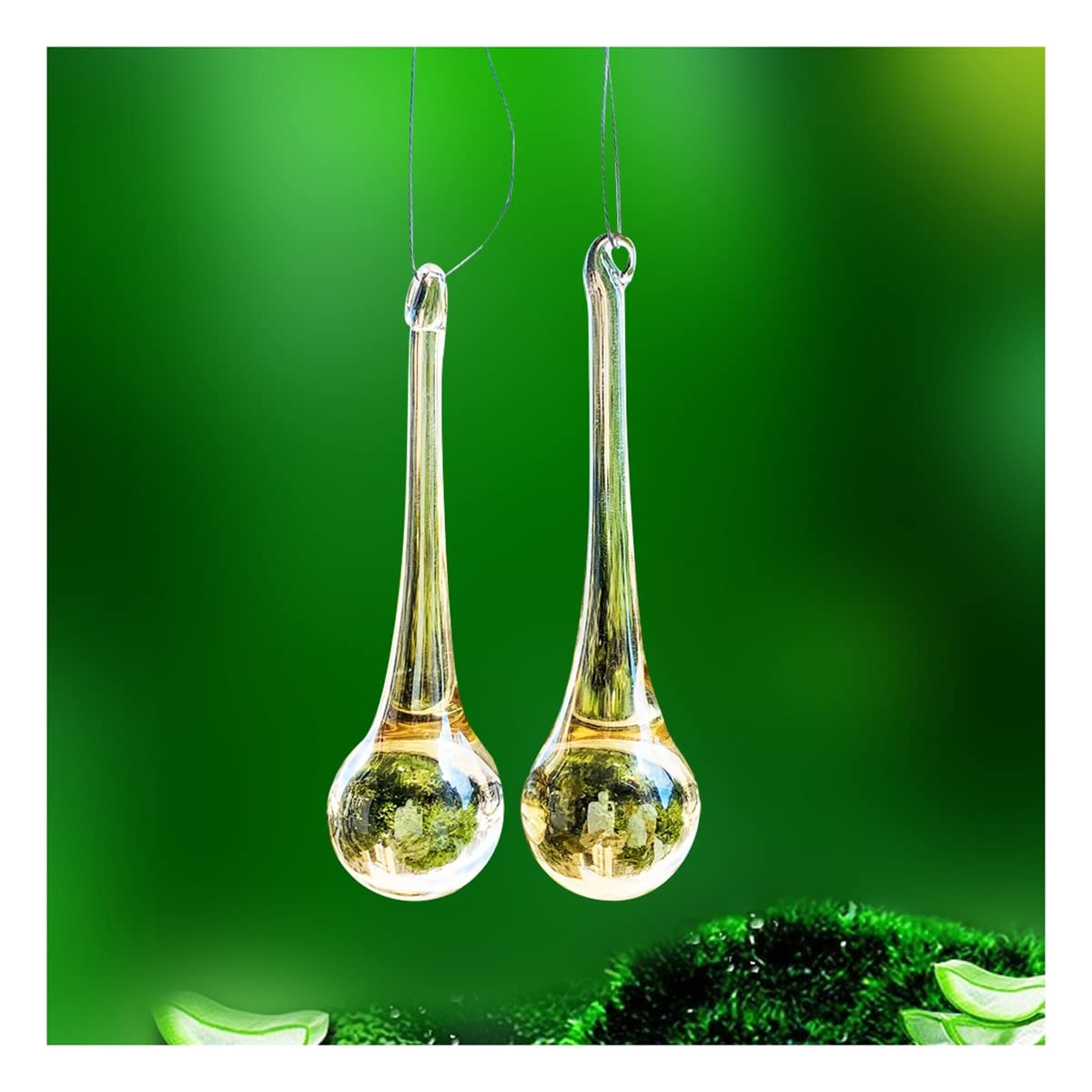 YUZGUHEY 20PCS Brushed Drops Crystal Prisms Chandelier Pendant Part Home Decor Crystals Lighting Lamp Replacement Parts